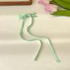 Pinza para el cabello con lazo de doble capa y cinta larga para atar y tejer el cabello de mujer Pinza de pico de pato Pinza lateral para el cabello Pinza para mujer Adorno para la cabeza