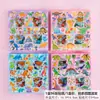 Caja de Pegatinas para Niños con 96 Pegatinas Pequeñas Transparentes de Mascota de Dibujos Animados Impermeables Pegatinas Decorativas para DIY Pegatinas de Material para Scrapbooking