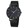 Venta caliente en AliExpress reloj de pulsera de malla fina estilo coreano simple y moderno para hombre reloj de cuarzo personalizado ventas directas de fábrica