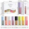 Set de Sombras de Ojos Líquidas Brillantes Camaleón Multicolor Transfronterizo Glitter Arcoíris Metal Fantasía Sirena Maquillaje Facial para Ojos