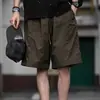 Pantalones cortos de trabajo retro americanos 2026 para hombre, delgados de verano, casuales, de 5 puntos, modernos, versátiles, rectos