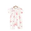 Mono de bebé de verano, ropa fina para bebé recién nacido, pijama de verano fresco de algodón de bambú, ropa de manga corta para niños