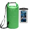 Paquete combinado: bolso tipo cubo impermeable, funda impermeable para teléfono, bolsa para playa, rafting y natación, mochila para exteriores, directo del fabricante