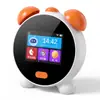 Lámpara de mesita de noche recargable LED para dormitorio del hogar, despertador, luz nocturna, lámpara de música para dormir y cuentos