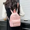 Mochila Nueva de Estrellas y Lunares Moda Versátil Estudiante Bolsa Escolar Mochila Sencilla Femenina Gran Capacidad Bolsa para Viajes