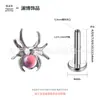 Brincos de Titânio F136 Lanbo Transfronteiriços, Piercing de Lábio Aranha de Opala, Piercings de Cartilagem de Orelha com Rosca Interna, Joias de Piercing Transfronteiriças