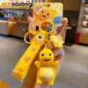 Chaveiro de Carro Dragão de Leite Genuíno para Casal Lindo Moda Exquisito Pingente de Mochila Escolar Pingente de Chaveiro de Boneca Cartoon