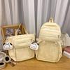 Mochila de Gran Capacidad Linda Estudiantes de Secundaria Bolsa para el Dolor Estilo Ins Mochila Escolar Japonesa Mochila de Hombro Moderna para Estudiantes en Clase