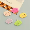 Nube de Cara Sonriente Linda Colgante Pequeño de Acrílico Colgante para Pendiente Hecho a Mano DIY Colgante para Collar Materiales para Joyería Accesorios