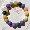 Pulseiras naturais de bodhi para homens e mulheres ao redor do dedo anel único de semente original fosco pulseira de contas de dança do leão contas texto jogo pulseira atacado