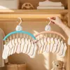 Varal multi-clip em formato de nuvem branco leitoso para uso doméstico, adequado para meias e roupas íntimas, uma ferramenta de armazenamento multifuncional para pequenas peças de roupa