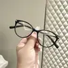 Estilo Ins Versión Coreana Nuevo Marco de Gafas Liso Artístico Lentes Lisos Anti-Luz Azul para Estudiantes con Lentes Graduados