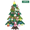 Venta Directa Transfronteriza Más Vendido Árbol de Navidad de Fieltro DIY Árbol de Navidad de Dibujos Animados de Fieltro para Niños Decoraciones Festivas Venta al por Mayor