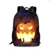 Al por mayor Halloween Halloween Elegante Periférico Murciélago Calabaza de Terror Tendencia Mochila de Hombro Envío Directo