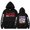 Sudadera con capucha gráfica de anime Drift Ae86 Initial D Casual Gótico para hombre