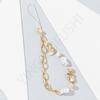 Cadena para teléfono móvil de estilo oceánico con conchas y piedras, corta, transfronteriza, de alta calidad, beige, con adornos de cuentas hechas a mano