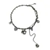 Colar com Pingente de Gatinho e Franjas em Coração Estilo Metal Y2K Doce e Descolado Acessórios de Corrente para Clavícula Punk Fashion de Nicho Feminino
