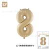 Comercio Exterior Nuevo Modelo 32 pulgadas Versión Americana Mediano Digital Globo de Película de Aluminio Tapa Dura 80cm Oro Rosa Decoración de Fiesta de Cumpleaños