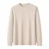 Suéter de punto retorcido de alta gama transfronterizo para hombre con cuello redondo, top de punto casual de otoño/invierno, estilo papá para hombre