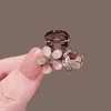 Presilha de Cabelo Exquisita Flor de Cristal de Luxo para Princesas, Tamanho Pequeno, Novo Estilo para Cabelos Finos, Grampo de Cabelo, Presilha