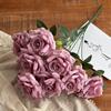 Cabeça de flor rosa diamante 3 cabeças 7 cabeças 9 cabeças 10 cabeças buquê casamento decoração galho único flor falsa simulação cachoeira