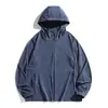 Ropa de Protección Solar Ligera Transpirable para Hombre para Verano al Aire Libre con Protección UV Ropa de Protección Solar con Capucha y Cuello Alto Ligera para Hombre