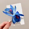 2025 Nuevo Estilo Pastoral Horquilla de Flor Amarilla para Mujer Chica Dulce Mori Horquilla para Flequillo Pinza de Encaje Adorno para el Cabello