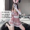 Domila lingerie sexy uniforme de coelhinha vestido de Natal sexy sedutor para mulheres cosplay peito pequeno roupas de paixão