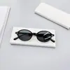 Gafas de Sol Ovaladas Retro Americanas Transfronterizas Personalizadas Marco Pequeño Parasol Gafas de Sol con Montura de Carey para Mujer Modernas Adelgazantes Anti-UV
