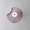 Luz de Luxo Pós-moderna Designer Entrada Quarto de Dormir Mesa de Cabeceira Decorativa Redonda Fundo de Parede Irregular Vidro UFO Luminária de Parede