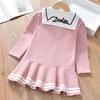 Vestido Polo para Bebé Niña 2026 Estilo Nuevo Princesa Primavera y Otoño Vestido de Verano a la Moda Vestido para Niños Pequeños Vestido de Otoño para Niñas