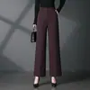 Pantalones de Pierna Ancha 2058 Pantalones Casuales para Mujer Holgados Primavera y Otoño Tallas Grandes Tallas Grandes Madres de Mediana Edad y Mayores Algodón de Titanio Holgado