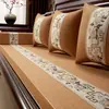 Novas almofadas de sofá estilo chinês em mogno, capas de sofá, móveis de madeira maciça, almofadas especiais para camas Luo Han, almofadas de assento de látex