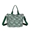 Bolsa Tote Tendência Estilo Coreano Nicho Floral de Ombro Único, Novo Modelo Transfronteiriço, Bolsa de Mão Feminina Grande Capacidade para Uso Diário