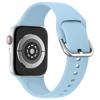 Adecuado para correas de Apple Watch, Correa de silicona de un solo color para Applewatch, Pulsera deportiva impermeable para iWatch, Hebilla Samsung