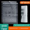 Saco de embalagem de roupas atacado saco de armazenamento com zíper PE saco plástico transparente 10 silk saco com fecho hermético mensagem de aviso 20 * 30cm