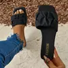 Em estoque Comércio Exterior tamanho plus size Transfronteiriço Abertos na Ponta Baixo Salto Chinelos Feminino 2025 Verão Nova Moda Europeu e Americano Slides