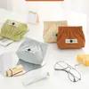 Bolsa de Almacenamiento de Pana para Labiales y Cosméticos, Bolsa Pequeña Portátil para Mujeres, Nuevo Modelo 2023