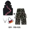 Conjunto de Pantalones Camuflados Modernos para Street Dance Infantil Hip-Hop Niños y Niñas Atuendo de Baile de Verano Ropa de Hip-Hop para Actuación Infantil