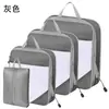 Juego de Cuatro Bolsas de Compresión para Viaje Personalizadas, Impermeables, a Prueba de Polvo, a Prueba de Humedad, para Maletas de Viaje y Bolsas de Empaque para Mudanzas