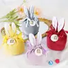 Bolsa de Dulces de Boda de Terciopelo con Orejas de Conejo Caja de Frutas para Dulces de Boda Regalo de Acompañamiento de Boda Bolsa de Regalo de Retorno de Boda