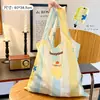 Bolsa de Compras de Gran Capacidad, Linda Bolsa de Hombro Plegable Portátil para Supermercado, Bolsa Ecológica para Compras de Supermercado