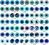 Acessórios para Joias DIY Atacado Patches de Vidro Cristalino Olhos de Pupila Redonda Simulação de Animais Patches de Vidro Cristalino