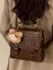 Mochila de Viagem Retro Estilo Britânico para Mulheres Inverno 2025 Nova de Aparência Elegante Simples Casual para Passeio