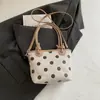 Bolso tipo cubo informal de moda para el día a día, diseño de lunares transfronterizo 2026, un artículo popular para otoño e invierno
