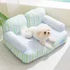 Cama para Perro Estilo Nuevo Primavera y Verano Estilo Bosque para Todas las Estaciones Respaldo de Sofá Cama para Perro Esterilla Refrigerante de Verano Cama para Gato Cama para Mascota