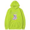 Moda Europeia e Americana novo suéter com capuz de urso street lil Peep com forro de fleece suéter de inverno para casal