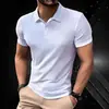 Camisa Polo de Verano Nueva para Hombre de Talla Grande, Camiseta Popular Transfronteriza Temu de Manga Corta, Top de Color Sólido