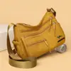 Bolso de Mujer de Comercio Exterior 2025 Nuevo de Cuero Suave Bolso de Mano para Mujer de Mediana Edad Moda Simple Atmosférico Bolso de Hombro Único Cruzado Bolso para Mamá de Dama