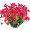 Planta Aquática de Plástico Simulado Tecido de Vedação Flor Violeta Flor Artificial Decoração Externa Casa Casamento Fotografia Flor Planta Verde